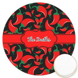 Chili Peppers Printed Cookie Topper - 3.25" (Personalized)
