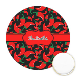 Chili Peppers Printed Cookie Topper - 2.5" (Personalized)