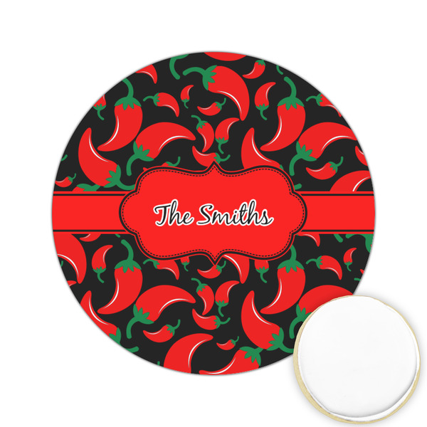 Custom Chili Peppers Printed Cookie Topper - 2.15" (Personalized)