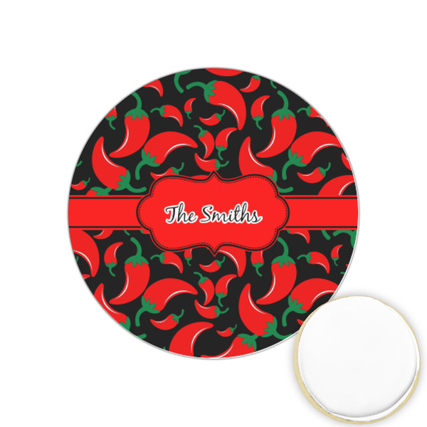 Custom Chili Peppers Printed Cookie Topper - 1.25" (Personalized)