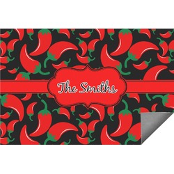 Chili Peppers Indoor / Outdoor Rug - 5'x8' (Personalized)