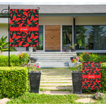 Chili Peppers Large Garden Flag - Double Sided (Personalized)