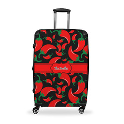 Chili Peppers Suitcase - 28" Large - Checked w/ Name or Text