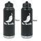 Chili Peppers Laser Engraved Water Bottles - Front & Back Engraving - Front & Back View