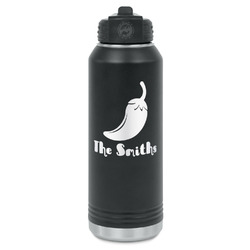 Chili Peppers Water Bottles - Laser Engraved - Front & Back (Personalized)