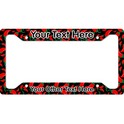 Chili Peppers License Plate Frame - Style A (Personalized)