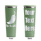 Chili Peppers Light Green RTIC Everyday Tumbler - 28 oz. - Front and Back