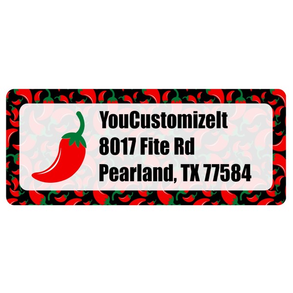 Custom Chili Peppers Return Address Labels (Personalized)