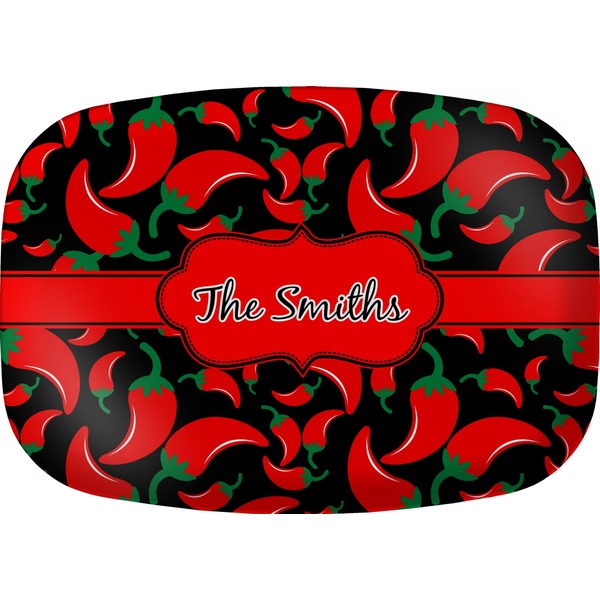 Custom Chili Peppers Melamine Platter (Personalized)