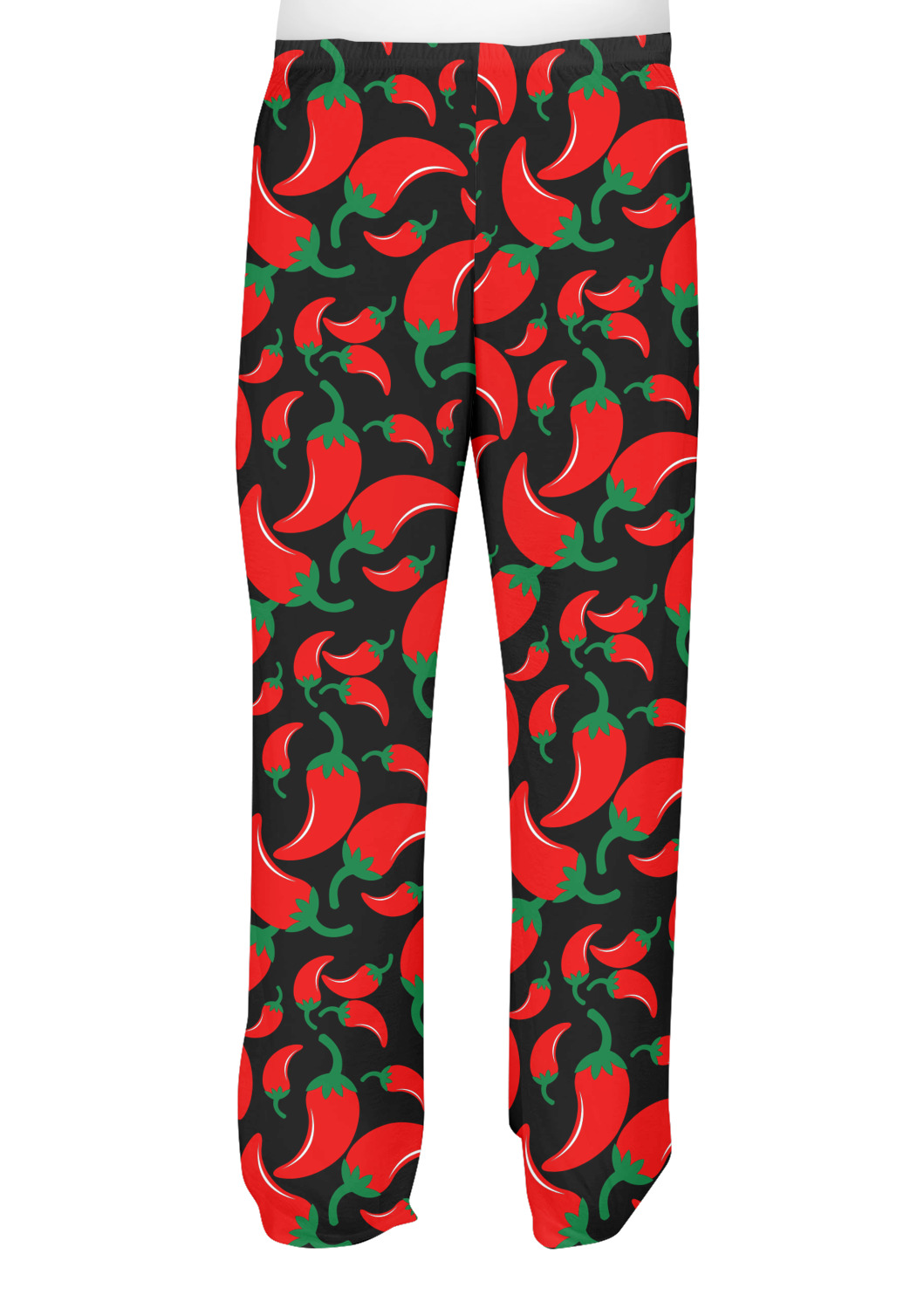 Chili Peppers Design Custom Mens Pajama Pants