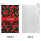 Chili Peppers Microfiber Golf Towels - Small - APPROVAL