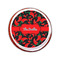 Chili Peppers Printed Icing Circle - Small - On Cookie