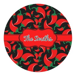 Chili Peppers Round Decal - XLarge (Personalized)