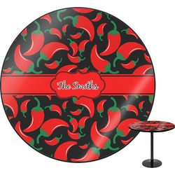 Chili Peppers Round Table - 24" (Personalized)