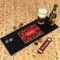 Chili Peppers Rubber Bar Mat - IN CONTEXT