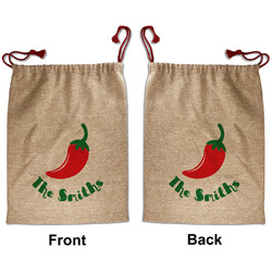 Chili Peppers Santa Sack - Front & Back (Personalized)