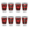 Chili Peppers Shot Glassess - Two Tone - Set of 4 - APPROVAL