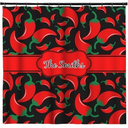 Chili Peppers Shower Curtain - 71" x 74" (Personalized)