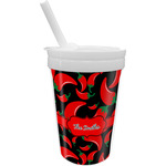 Chili Peppers Sippy Cup with Straw (Personalized)