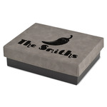 Chili Peppers Small Gift Box w/ Engraved Leather Lid (Personalized)