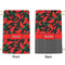 Chili Peppers Small Laundry Bag - Front & Back View