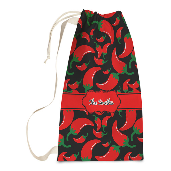 Custom Chili Peppers Laundry Bags - Small (Personalized)