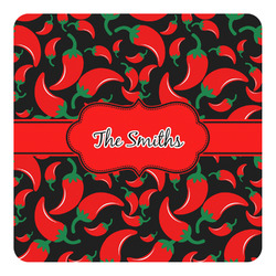 Chili Peppers Square Decal - Medium (Personalized)