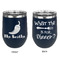 Chili Peppers Stainless Wine Tumblers - Navy - Double Sided - Approval