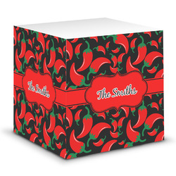 Chili Peppers Sticky Note Cube (Personalized)