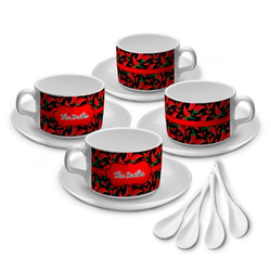 Chili Peppers Tea Cup - Set of 4 (Personalized)