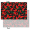 Chili Peppers Tissue Paper - Lightweight - Small - Front & Back