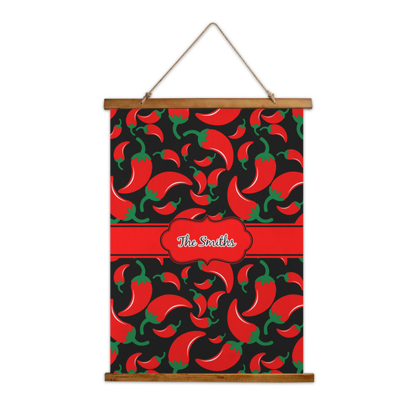 Custom Chili Peppers Wall Hanging Tapestry - Tall (Personalized)