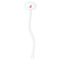 Chili Peppers White Plastic 7" Stir Stick - Oval - Single Stick