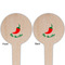 Chili Peppers Wooden 4" Food Pick - Round - Double Sided - Front & Back