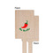 Chili Peppers Wooden 6.25" Stir Stick - Rectangular - Single - Front & Back