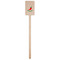 Chili Peppers Wooden 6.25" Stir Stick - Rectangular - Single Stick