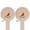 Chili Peppers Wooden 6" Food Pick - Round - Double Sided - Front & Back