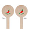 Chili Peppers Wooden 6" Stir Stick - Round - Double Sided - Front & Back