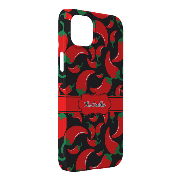 Custom Chili Peppers iPhone Case - Plastic - iPhone 14 Plus (Personalized)