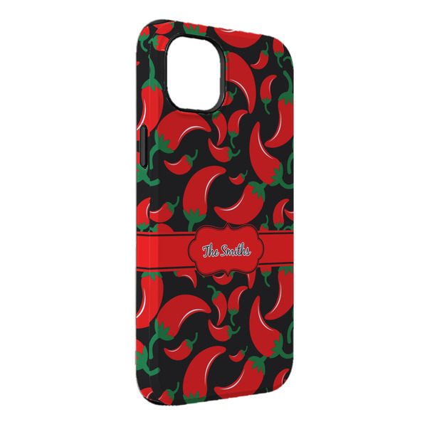 Custom Chili Peppers iPhone Case - Rubber Lined - iPhone 14 Plus (Personalized)