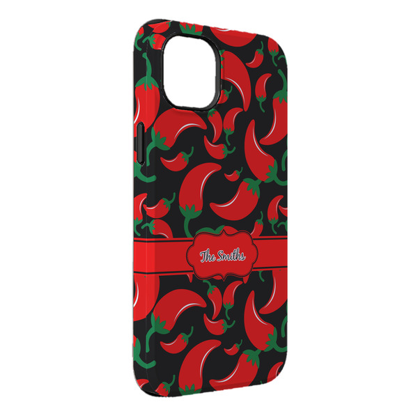 Custom Chili Peppers iPhone Case - Rubber Lined - iPhone 14 Pro Max (Personalized)