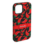 Chili Peppers iPhone Case - Rubber Lined - iPhone 15 Plus (Personalized)