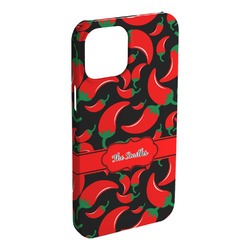 Chili Peppers iPhone Case - Plastic - iPhone 15 Pro Max (Personalized)