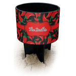 Chili Peppers Black Beach Spiker Drink Holder (Personalized)