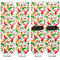 Colored Peppers Adult Crew Socks - Double Pair - Front and Back - Apvl