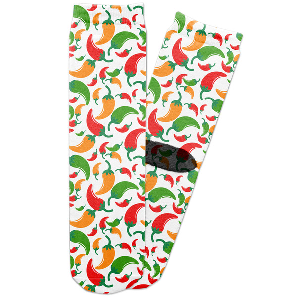 Custom Colored Peppers Adult Crew Socks