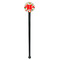 Colored Peppers Black Plastic 7" Stir Stick - Round - Single Stick