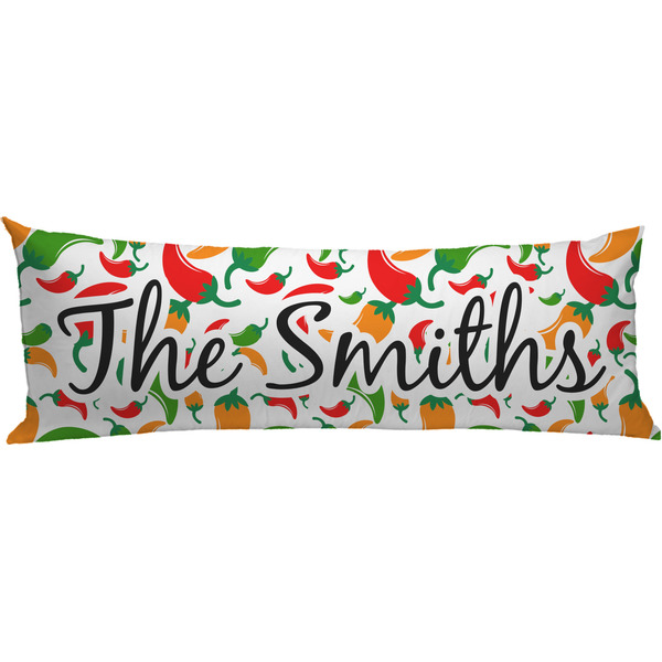 Custom Colored Peppers Body Pillow Case (Personalized)