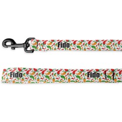 Colored Peppers Dog Leash - 6 ft (Personalized)
