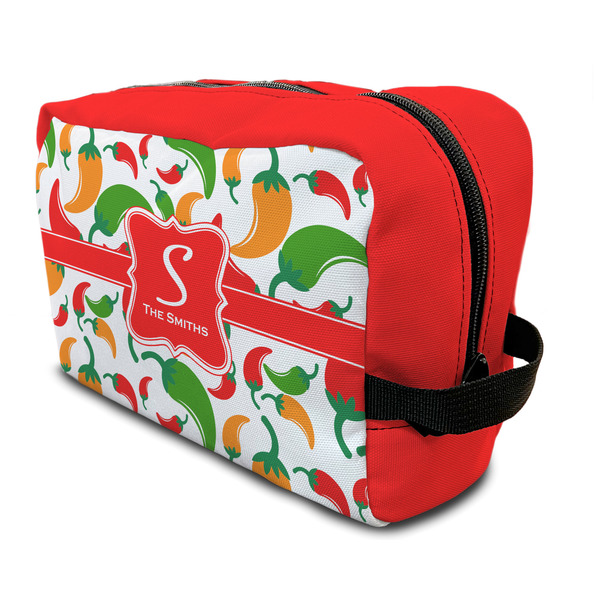 Custom Colored Peppers Toiletry Bag / Dopp Kit (Personalized)